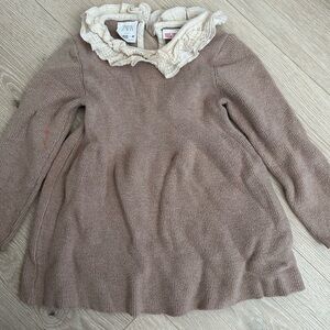 Zara Kids Tan Knit Sweater Dress size 18-24months